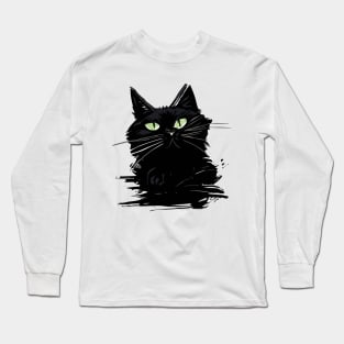 Black Cat Long Sleeve T-Shirt